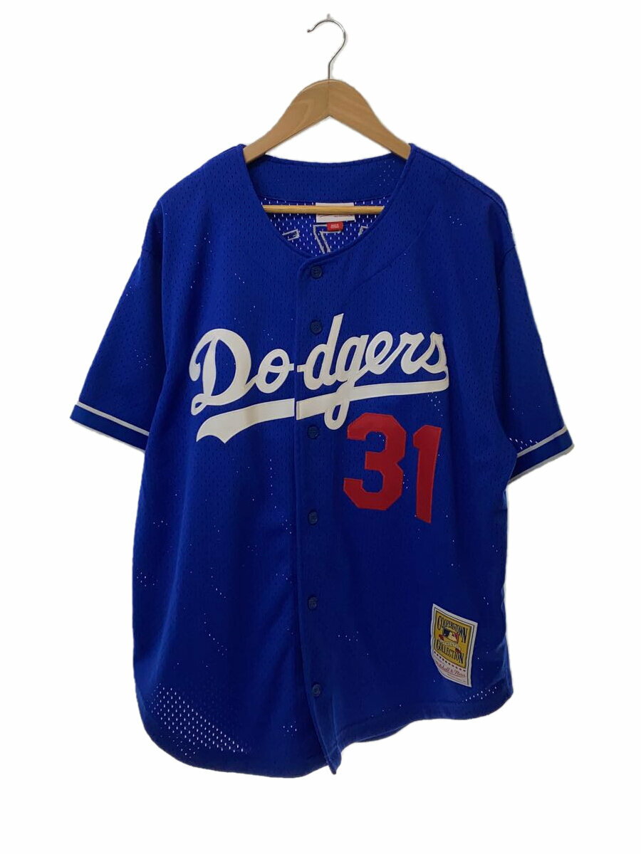 【中古】mitchell&ness◆スポーツウェアー/XL/ブルー/Dodgers Piazza/ジャッキーロビンソン50周年【スポーツ】