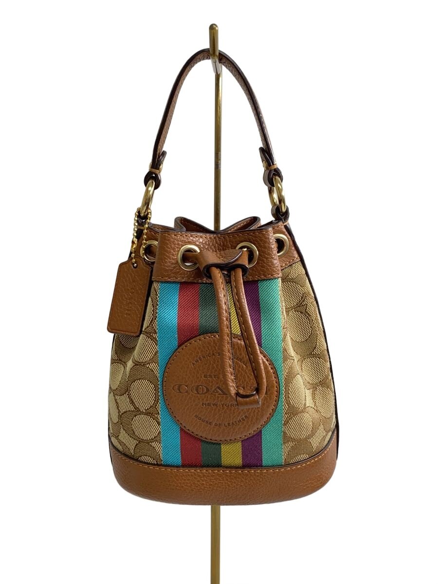 【中古】COACH◆バッグ/レザー/CML/総柄/C5639【バッグ】