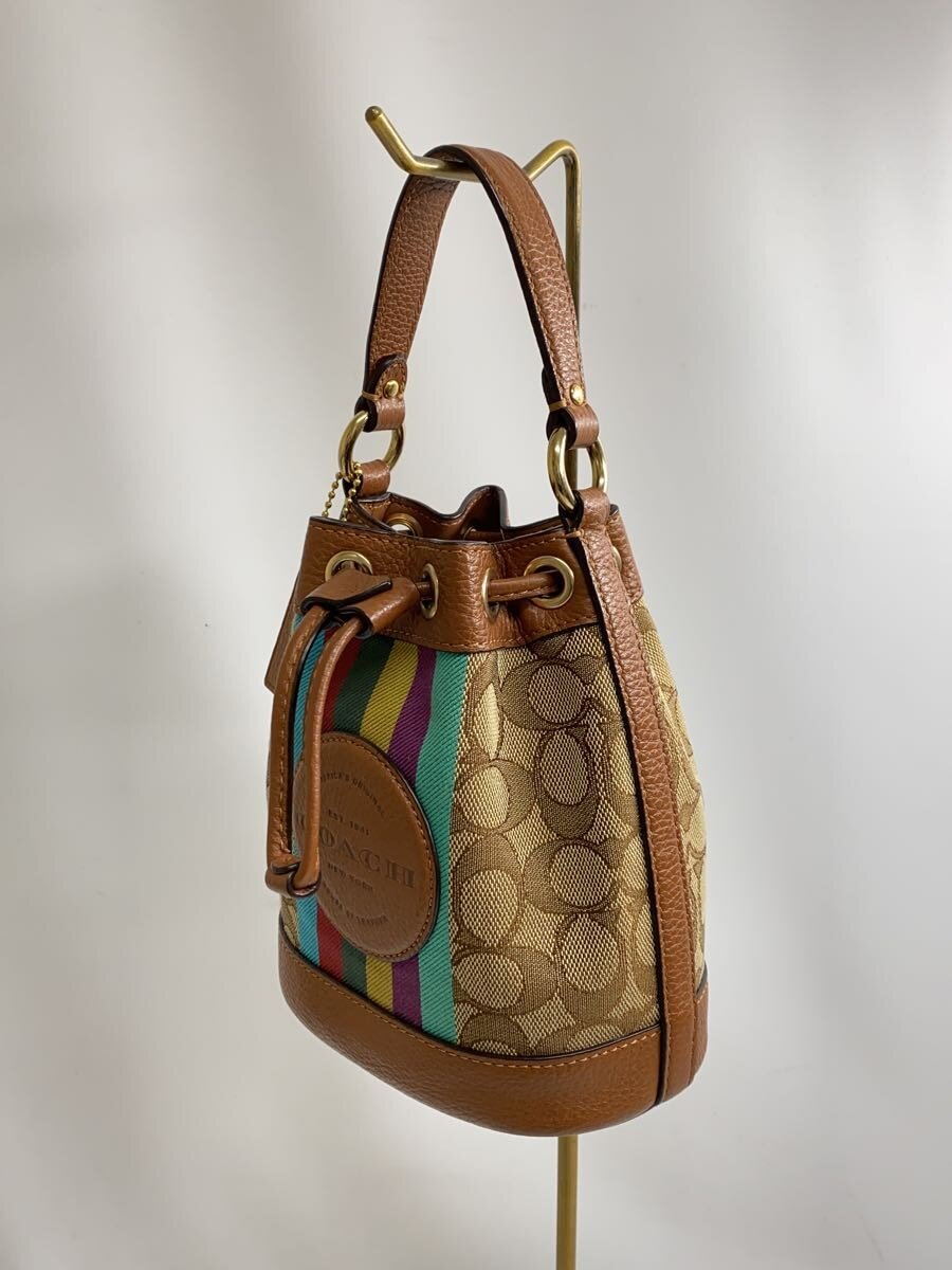 【中古】COACH◆バッグ/レザー/CML/総柄/C5639【バッグ】