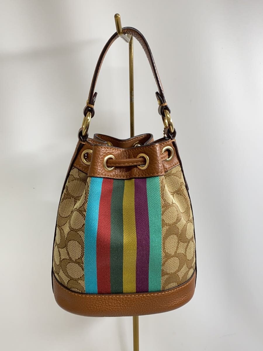 【中古】COACH◆バッグ/レザー/CML/総柄/C5639【バッグ】