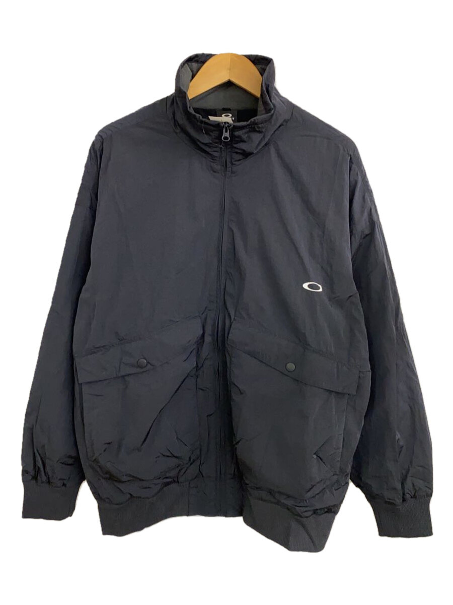 【中古】OAKLEY◆ENHANCE UB WIND WARMJK/Tナイロンジャケット/L/ナイロン/BLK/無地/FOA404116【メンズウェア】