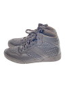 【中古】BOTTEGA VENETA◆ハイカットスニーカー/--/BRW/レザー【シューズ】(4)