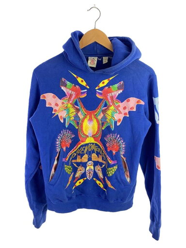 【中古】PHENOMENON◆パーカー/XS/コットン/BLU/総柄【メンズウェア】 【中古】PHENOMENON◆パーカー/XS/コットン/BLU/総柄【メンズウェア】