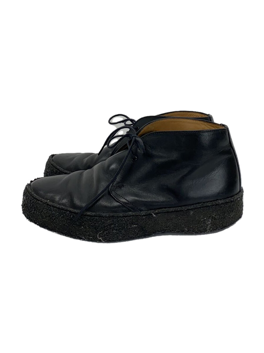 【中古】SANDERS◆チャッカブーツ/US6.5/BLK/レザー/1671B//【シューズ】