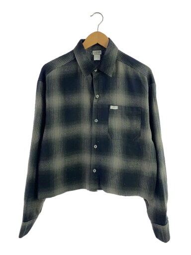【中古】CalTop◆長袖シャツ/--/アクリル/BLK/チェック【メンズウェア】 【中古】CalTop◆長袖シャツ/--/アクリル/BLK/チェック【メンズウェア】
