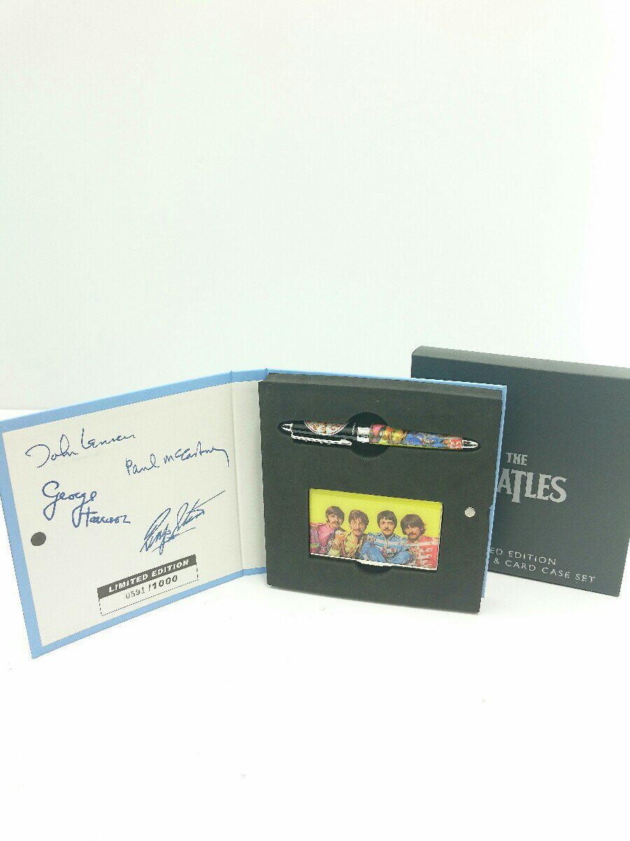 【中古】THE BEATLES/文具/ローラーボールペン&amp;カードケースセット SGT PEPPERS LONELY【インテリア小物・日用雑貨】