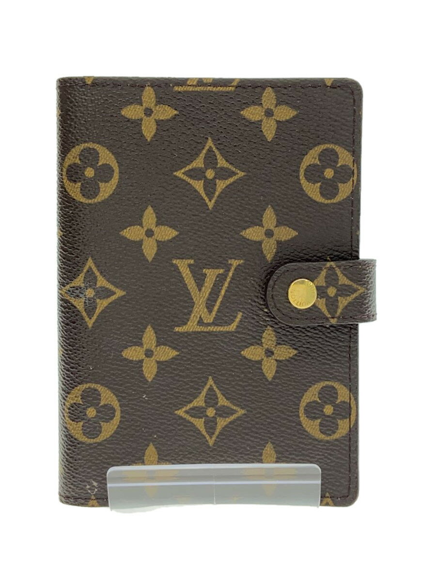 【中古】LOUIS VUITTON◆アジェンダPM_モノグラム_BRW/--/BRW/レディース【服飾雑貨他】