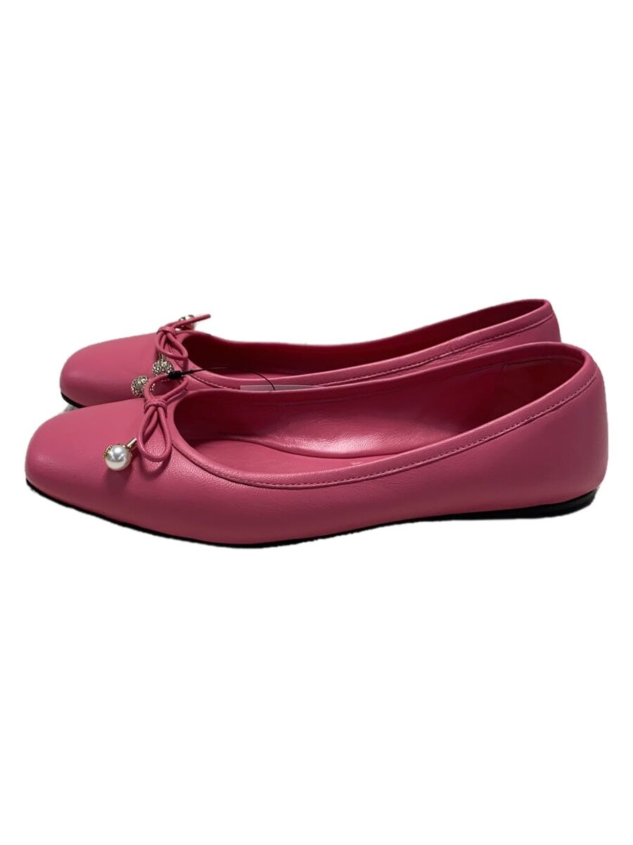 Ballet Shoes - 【中古】JIMMY CHOO◆フラットパンプス/--/PNK/レザー【シューズ】