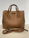【中古】kate spade new york◆kate spade/ハンドバッグ/レザー/BEG/2way/【バッグ】