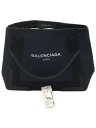 【中古】BALENCIAGA◆CABAS/カバスS/デニムキャンバス/トートバッグ/キャンバス/NVY/無地【バッグ】