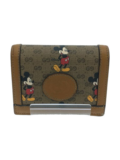 【中古】GUCCI◆2つ折り財布_PVC_ベージュ/レザー/BRW/総柄/レディース//【服飾雑貨他】 【中古】GUCCI◆2つ折り財布_PVC_ベージュ/レザー/BRW/総柄/レディース//【服飾雑貨他】