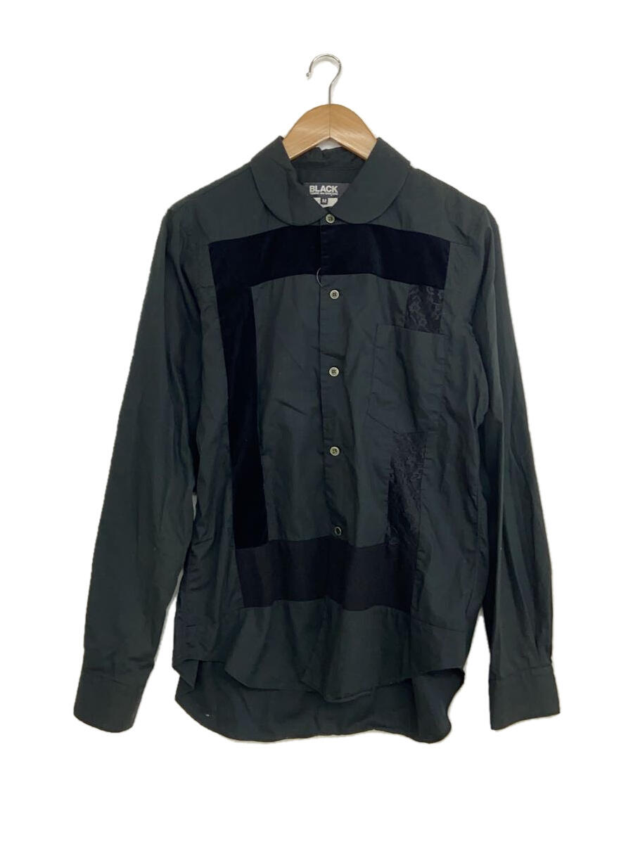 BLACK COMME des GARCONS◆長袖シャツ/M/コットン/BLK/1N-B007