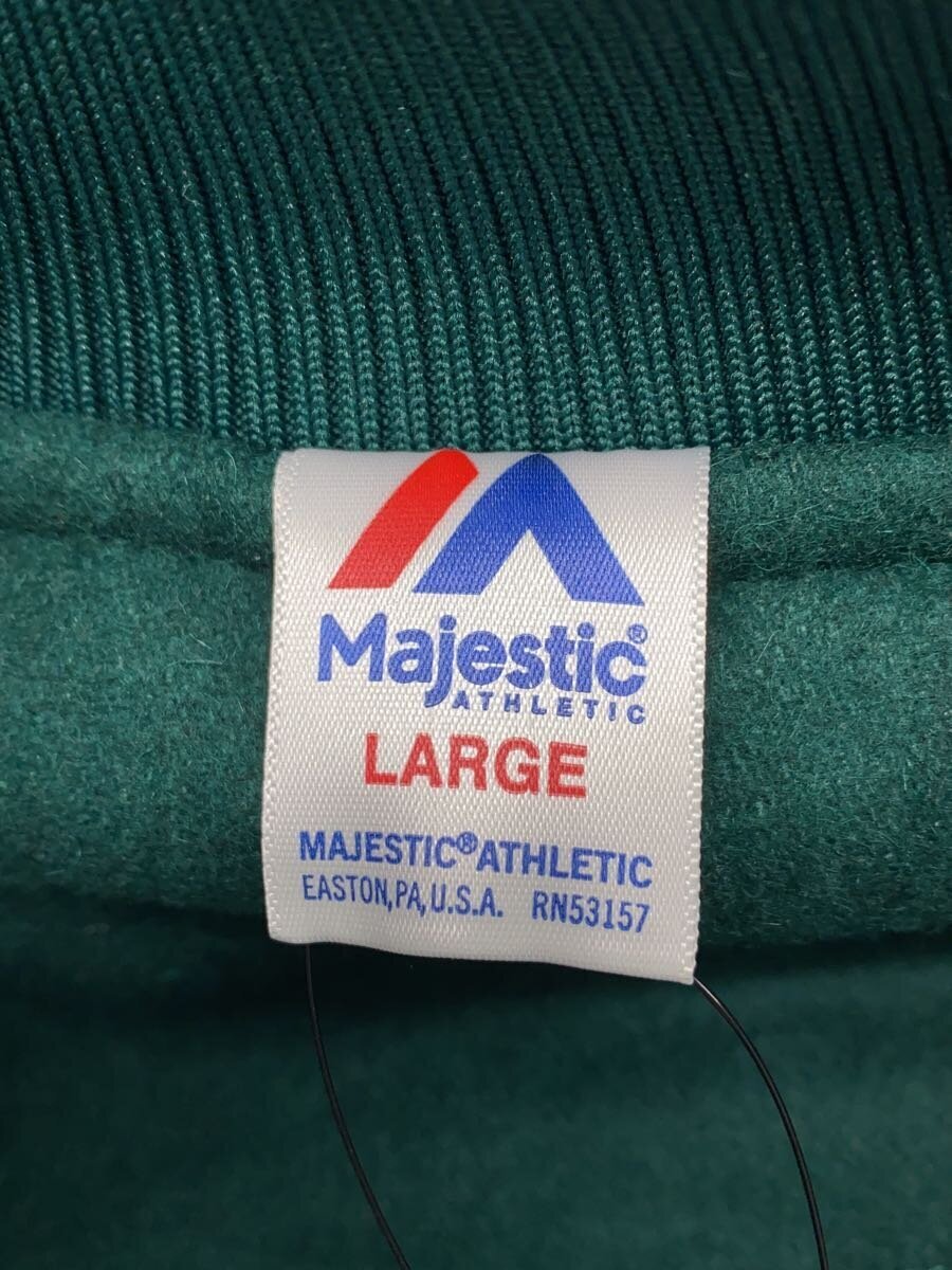 【中古】Majestic◆スタジャン/L/ウール/GRN/OT2323FW0004-GRN【メンズウェア】
