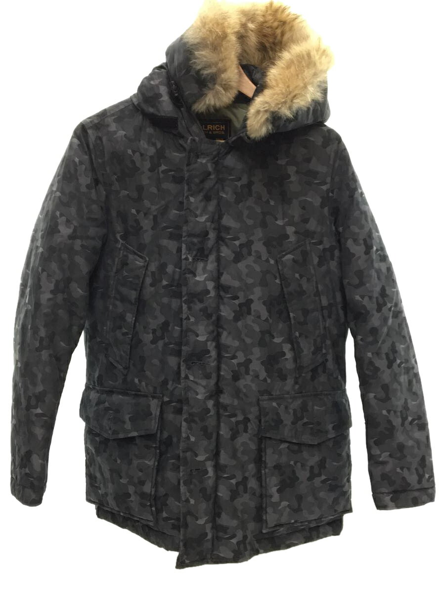 Woolrich◆ダウンジャケット/XS/コットン/グレー/カモフラ/1302053/ウールリッチ/ARCTIC PARKA