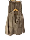 【中古】EDIFICE◆セットアップ/44/ポリエステル/KHK/無地/20-010-300-2004-3-0【メンズウェア】
