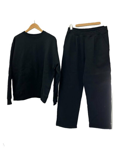 【中古】SOFTHYPHEN◆セットアップ/--/コットン/BLK/無地/MGMCT243559-00905/MGMCP243601-00903【メンズウェア】 【中古】SOFTHYPHEN◆セットアップ/--/コットン/BLK/無地/MGMCT243559-00905/MGMCP243601-00903【メンズウェア】