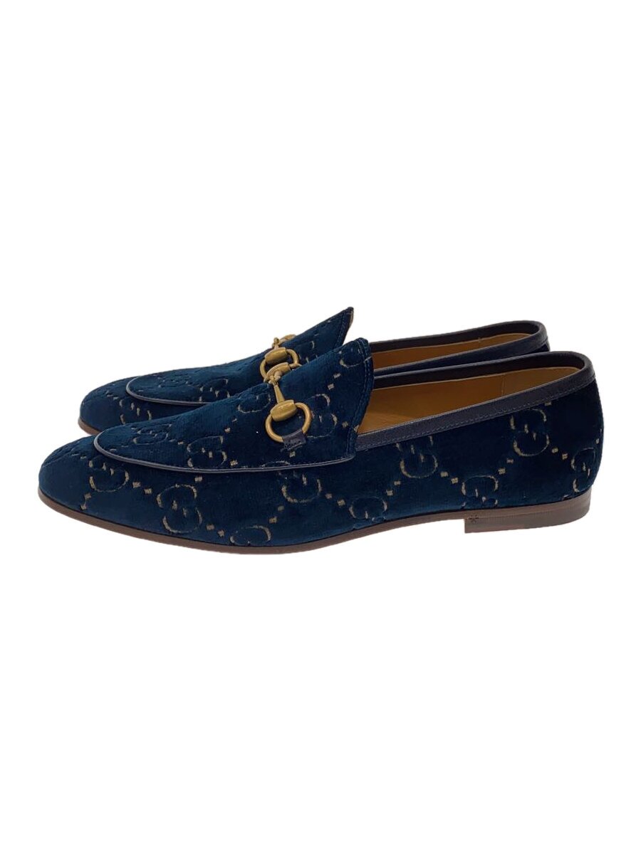 【中古】GUCCI◆ローファー/UK7/NVY/430088【シューズ】