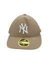 【中古】NEW ERA◆キャップ/7 1/8/ナイロン/BEG/メンズ【服飾雑貨他】