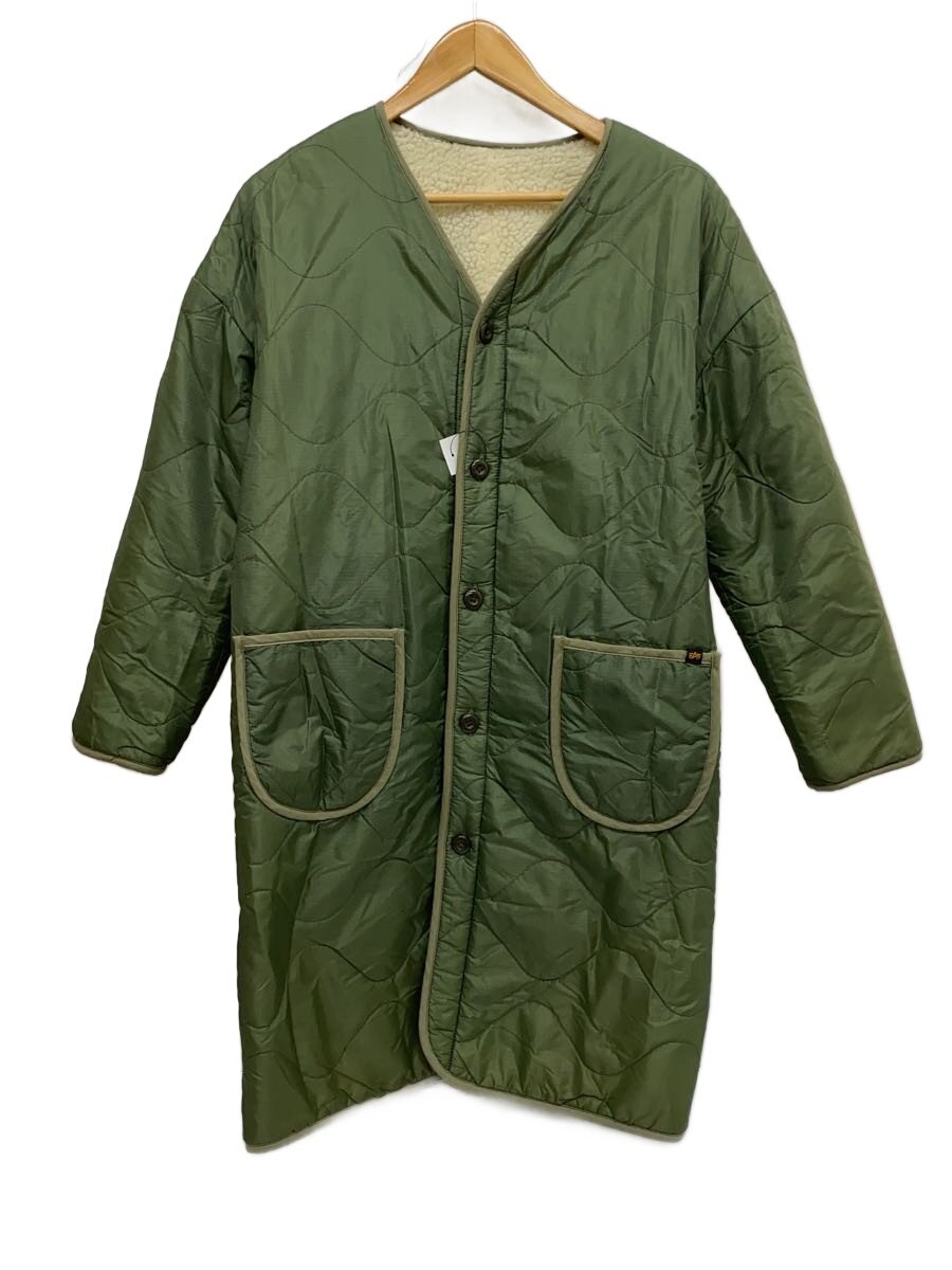 【中古】ALPHA INDUSTRIES◆M-51/リバーシブルライナーコート/M/ポリエステル/KHK/TA7040-018【レディースウェア】