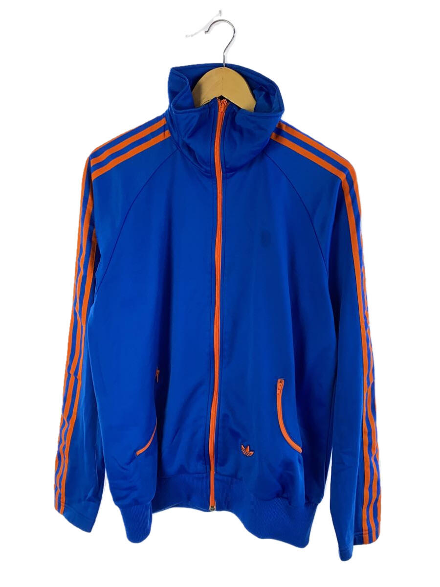 【中古】adidas◆ジャージ/L/ポリエステル/BLU/無地/585643【メンズウェア】