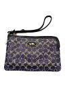 【中古】COACH◆ポーチ/--/PUP/総柄/シグネチャー【バッグ】