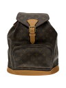 【中古】LOUIS VUITTON◆モンスリ_モノグラム・キャンバス_M51135/リュック/レザー/PVC/ブラウン/総柄【バッグ】