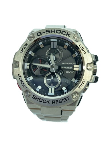 【中古】CASIO◆ソーラー腕時計・G-SHOCK/アナログ/ステンレス/ブラック/シルバー/GST-B100D-1AJF【服飾雑貨他】 【中古】CASIO◆ソーラー腕時計・G-SHOCK/アナログ/ステンレス/ブラック/シルバー/GST-B100D-1AJF【服飾雑貨他】