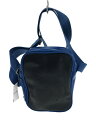 【中古】DIESEL◆ショルダーバッグ/レザー/BLU/無地【バッグ】