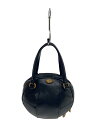 【中古】GUCCI◆シェイプバッグ_バスケットボール_GGマーモント/レザー/BLK【バッグ】