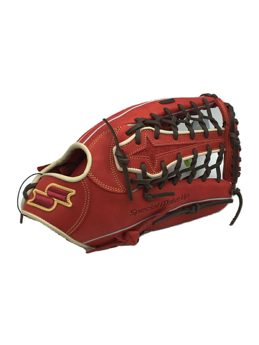 【中古】SSK◆グローブ/軟式/外野手/右利き用/RED【スポーツ】