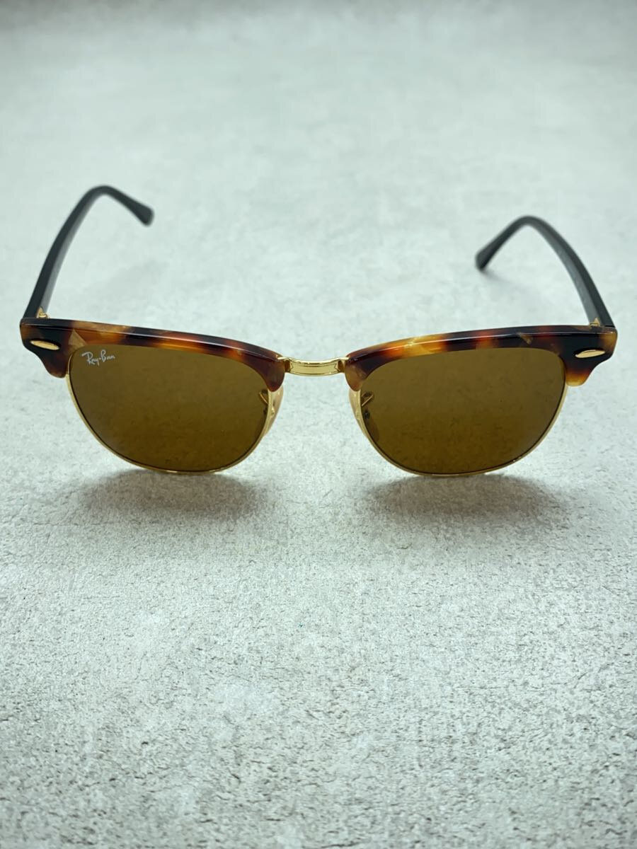 【中古】Ray-Ban◆サングラス/ウェリントン/ベッコウ柄/BRW/メンズ【服飾雑貨他】