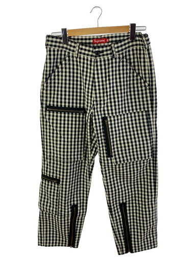 【中古】Supreme◆23ss/Gingham Fight Pant/ボトム/30/コットン/ブラック/チェック【メンズウェア】 【中古】Supreme◆23ss/Gingham Fight Pant/ボトム/30/コットン/ブラック/チェック【メンズウェア】