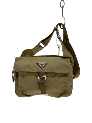 【中古】PRADA◆ショルダーバッグ/ナイロン/KHK/BT0521//【バッグ】 【中古】PRADA◆ショルダーバッグ/ナイロン/KHK/BT0521//【バッグ】