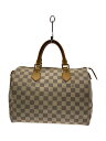 【中古】LOUIS VUITTON◆スピーディ30_ダミエ・アズール_WHT/PVC/WHT//【バッグ】