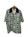 【中古】X-LARGE◆半袖シャツ/XL/ポリエステル/GRY/総柄/101222014003//【メンズウェア】
