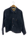 【中古】STANDARD CALIFORNIA◆レザージャケット・ブルゾン/42/山羊革/NVY/無地/S996WW【メンズウェア】