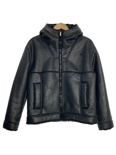 【中古】Supreme◆ジャケット/S/ポリエステル/ブラック/23ss/Faux Shearling Hooded Jacket【メンズウェア】 【中古】Supreme◆ジャケット/S/ポリエステル/ブラック/23ss/Faux Shearling Hooded Jacket【メンズウェア】