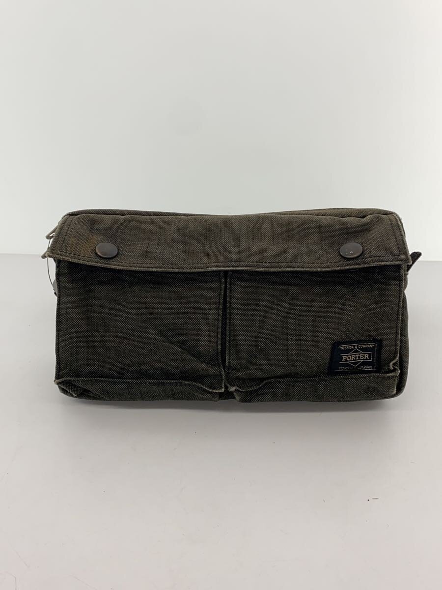 【中古】PORTER◆ウエストバッグ/--/KHK/V1650-001【バッグ】