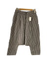 【中古】tricot COMME des GARCONS◆サルエルパンツ/M/ウール/GRY/チェック/TQ-P020【レディースウェア】
