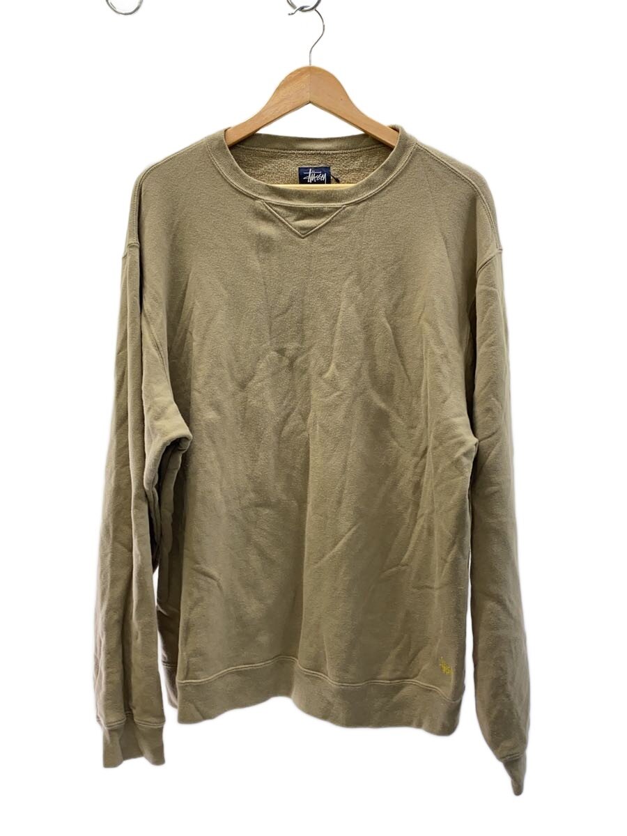 Rakuten - 【中古】STUSSY◆00s/OLD/裾ロゴ刺繍/スウェット/XL/コットン/BEG【メンズウェア】