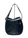 【中古】COACH◆ショルダーバッグ/レザー/BLK/無地【バッグ】(4)