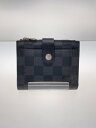 【中古】LOUIS VUITTON◆ミュルティ・ポルト・カルト_ダミエ・グラフィット_BLK/レザー/BLK/総柄/メンズ//【服飾雑貨他】(4)