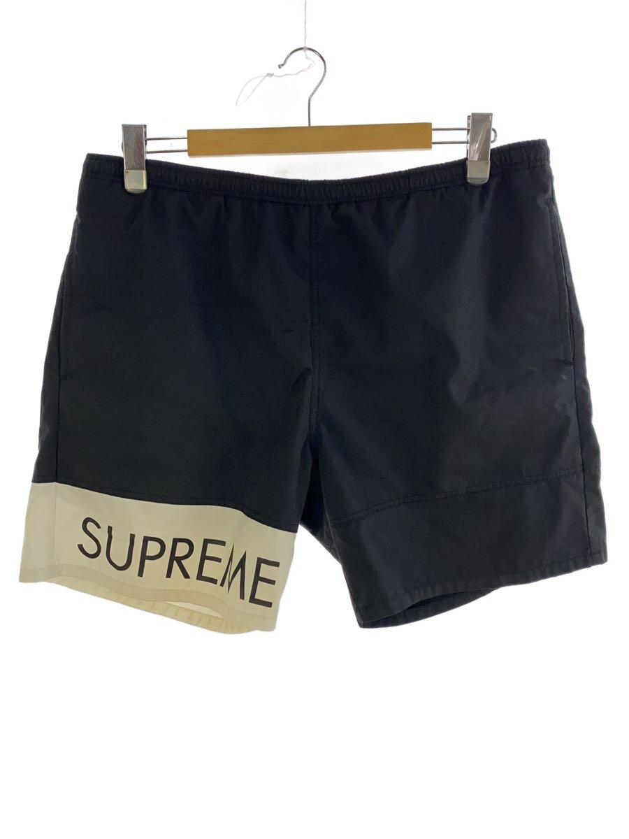 Supreme◆16ss/banner warter short/ショートパンツ/L/BLK/黒/ショーツ//