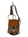 【中古】Chloe◆フェイスモール/ショルダーバッグ/ショルダーポーチ/レザー/BRW//【バッグ】