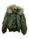 【中古】ALPHA INDUSTRIES◆ミリタリージャケット/M/--/KHK/MIL-J-6278F//【メンズウェア】(4)