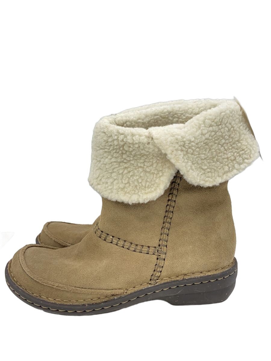 【中古】Clarks◆ブーツ/23cm/BRW/21621【シューズ】