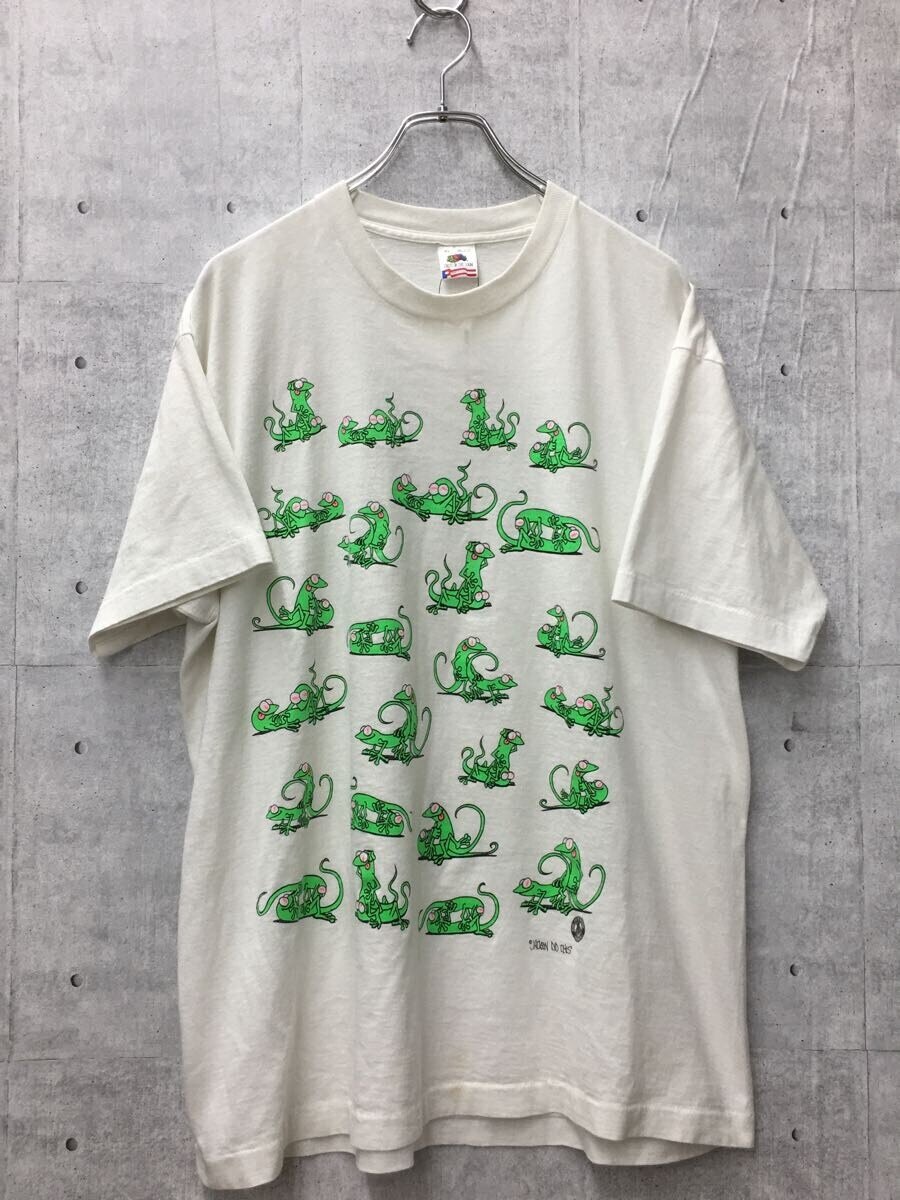 【中古】FRUIT OF THE LOOM◆90s/USA製/カメレオン四十八手/フロント下部シミ有/首元毛玉有//【メンズウェア】