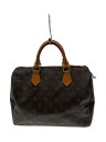 【中古】LOUIS VUITTON◆1)スピーディ30_モノグラム・キャンバス_BRW/PVC/BRW【バッグ】