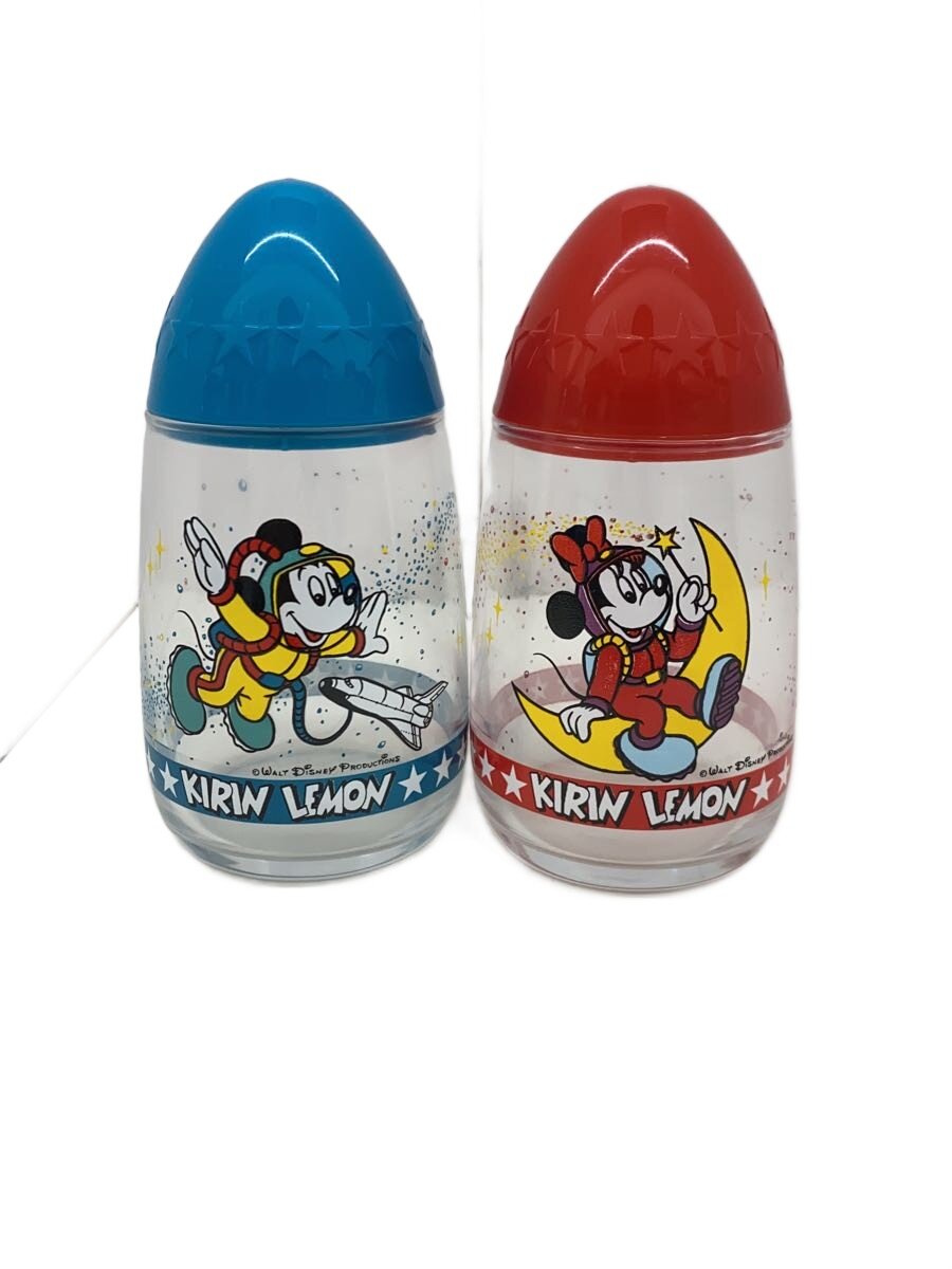 【中古】Kirin◆ディズニー スペースグラス ミッキー&ミニー/グラス/10点セット【キッチン用品】