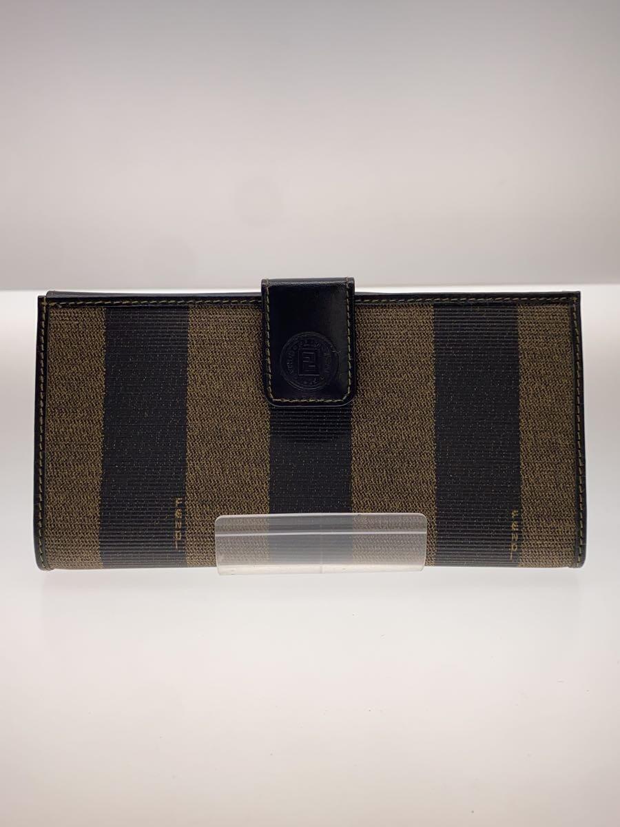 【中古】FENDI◆長財布/PVC/BRW/レディース【服飾雑貨他】